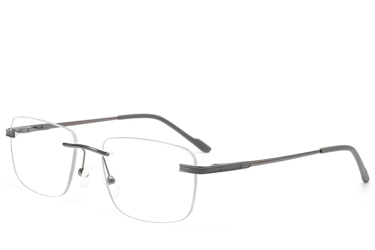 Invisible Grey Metal Glasses #BS2012-3446