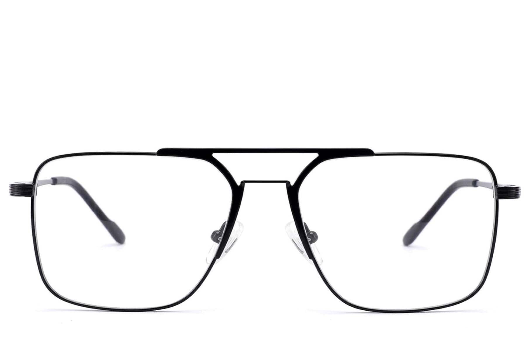 Gafas de aviador negras de metal #BS2012-3448