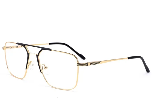 Lunettes aviateur en métal doré #BS2012-3449