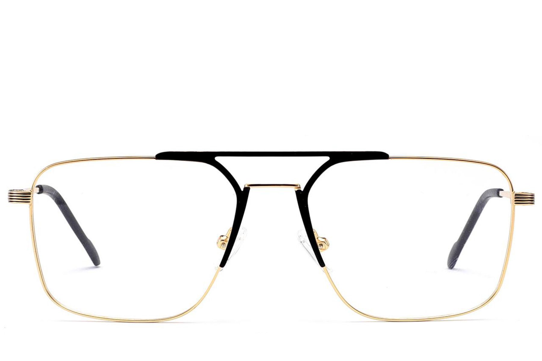 Aviator Golden Metal Glasses #BS2012-3449