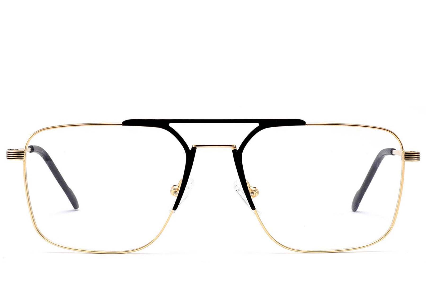 Gafas de aviador de metal dorado #BS2012-3449