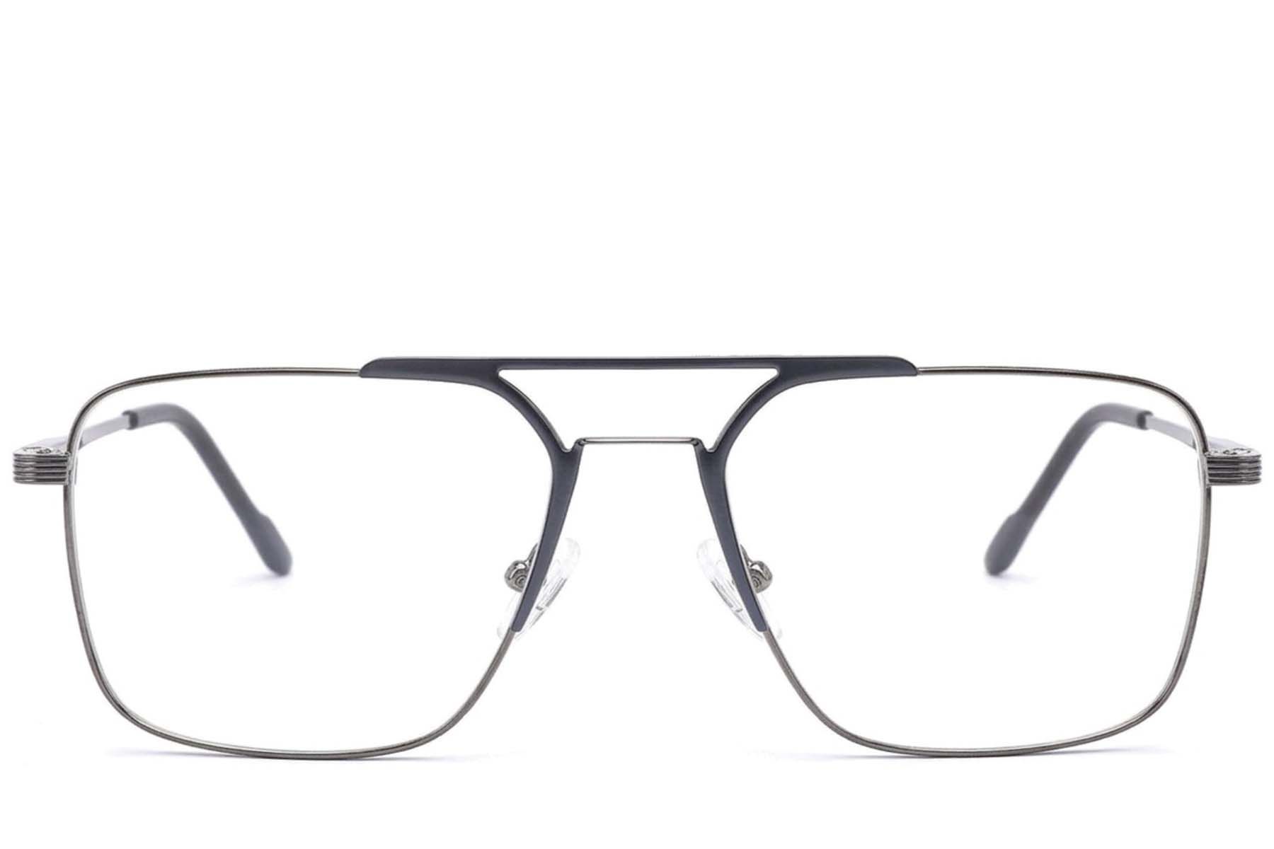 Gafas de aviador de metal gris #BS2012-3451