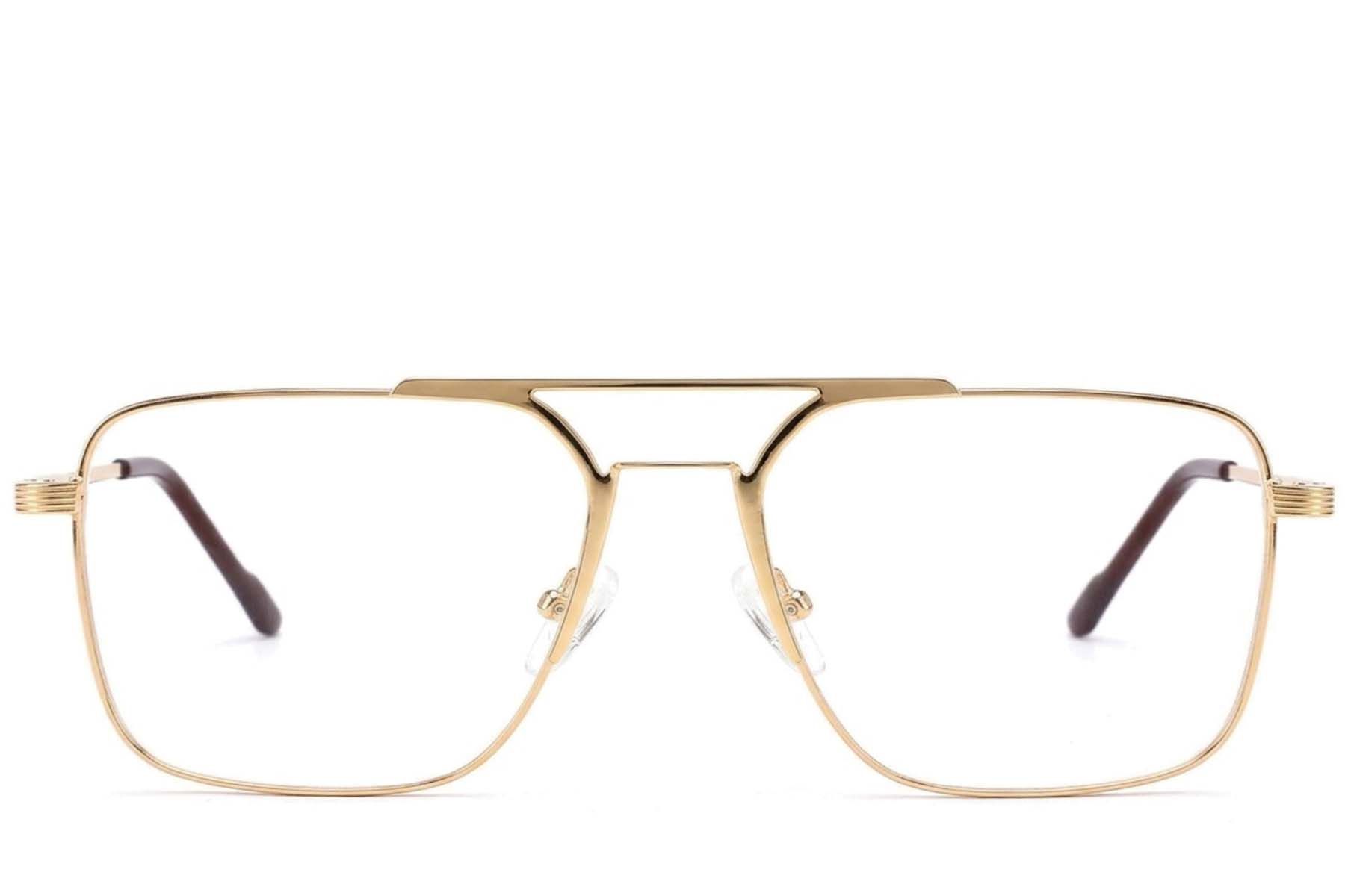 Gafas de aviador de metal dorado #BS2012-3452