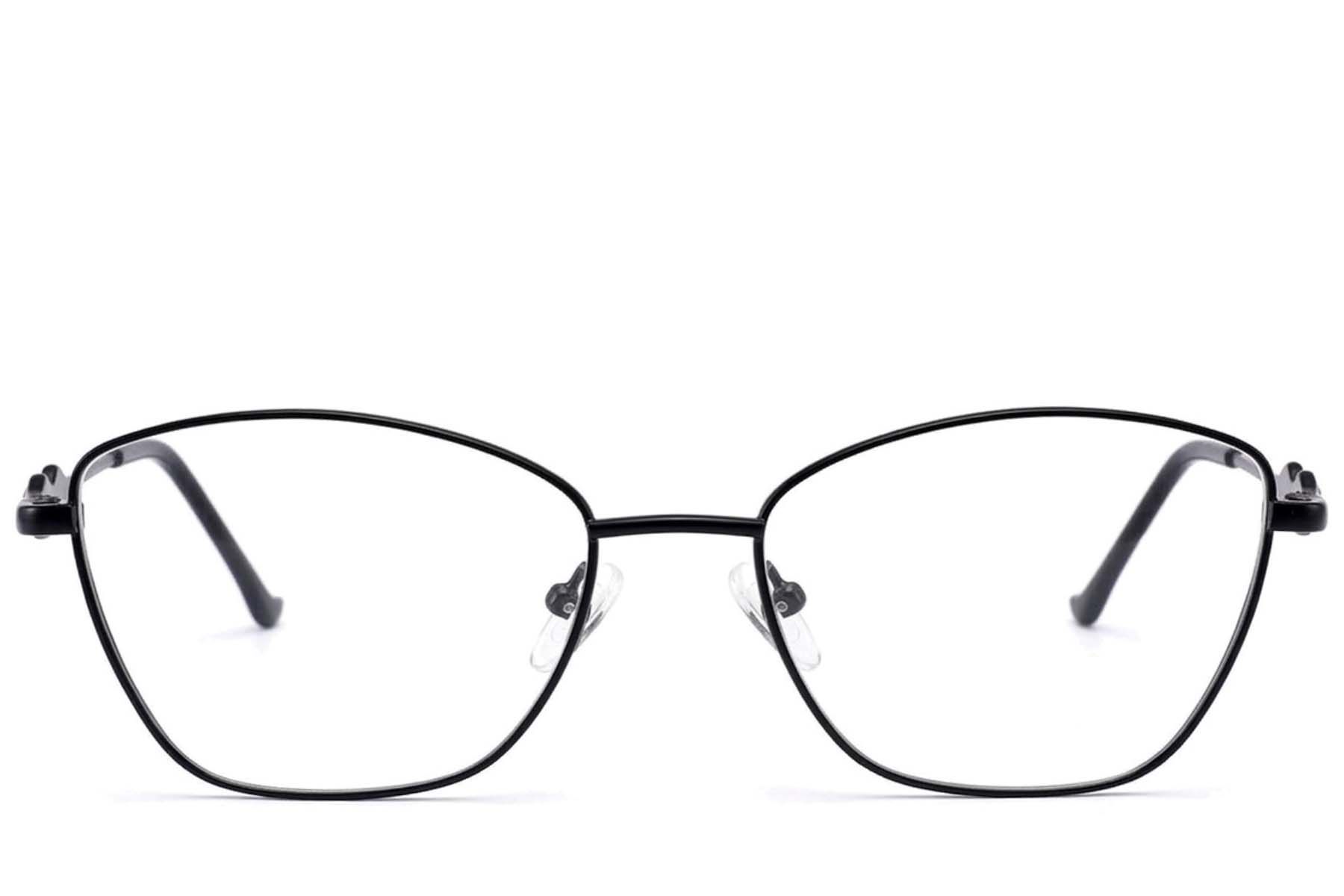 Gafas de metal negro con forma de mariposa #BS2012-3463