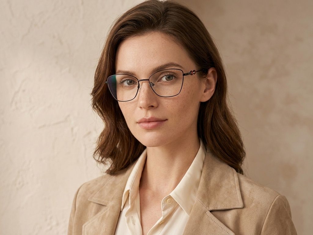 Gafas de metal negro con forma de mariposa #BS2012-3463