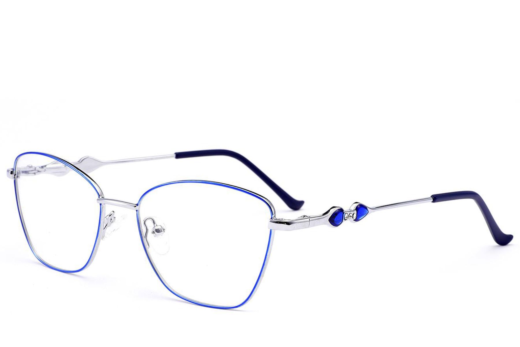 Butterfly Blue Metal Glasses #BS2012-3464