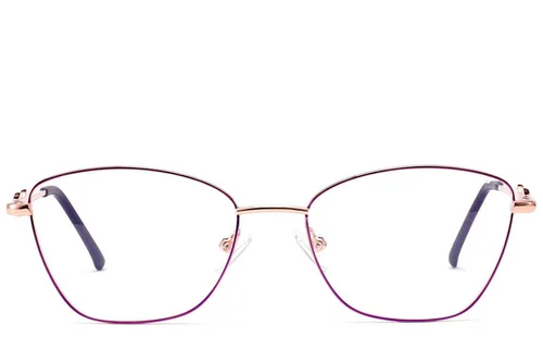 Lunettes papillon violettes en métal #BS2012-3467