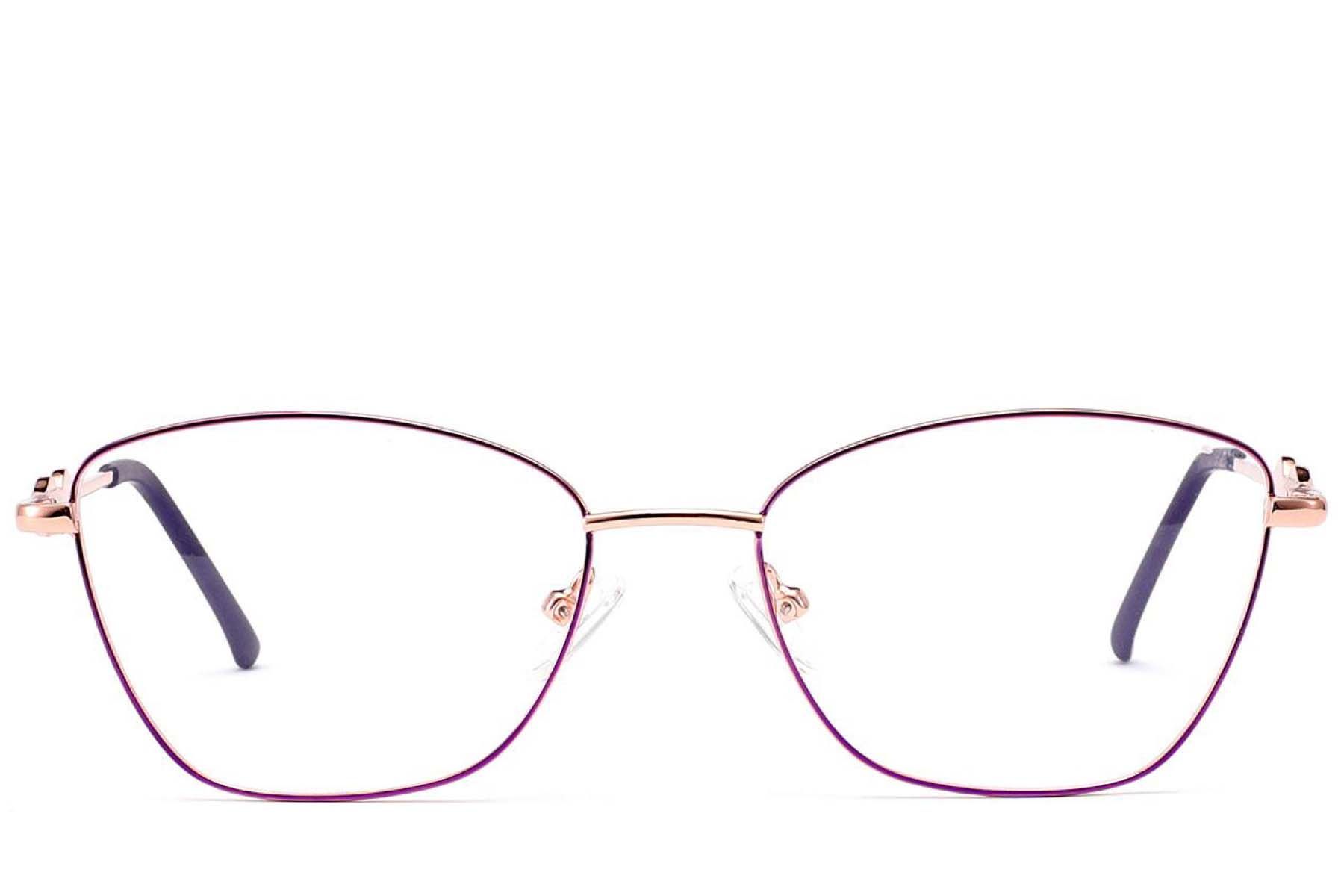 Gafas metálicas color púrpura con forma de mariposa #BS2012-3467
