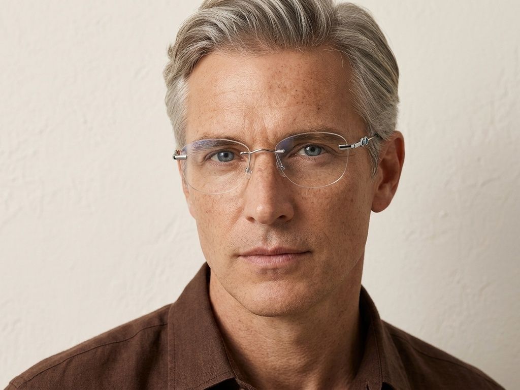 Invisible Silver Metal Glasses #BS2012-3470