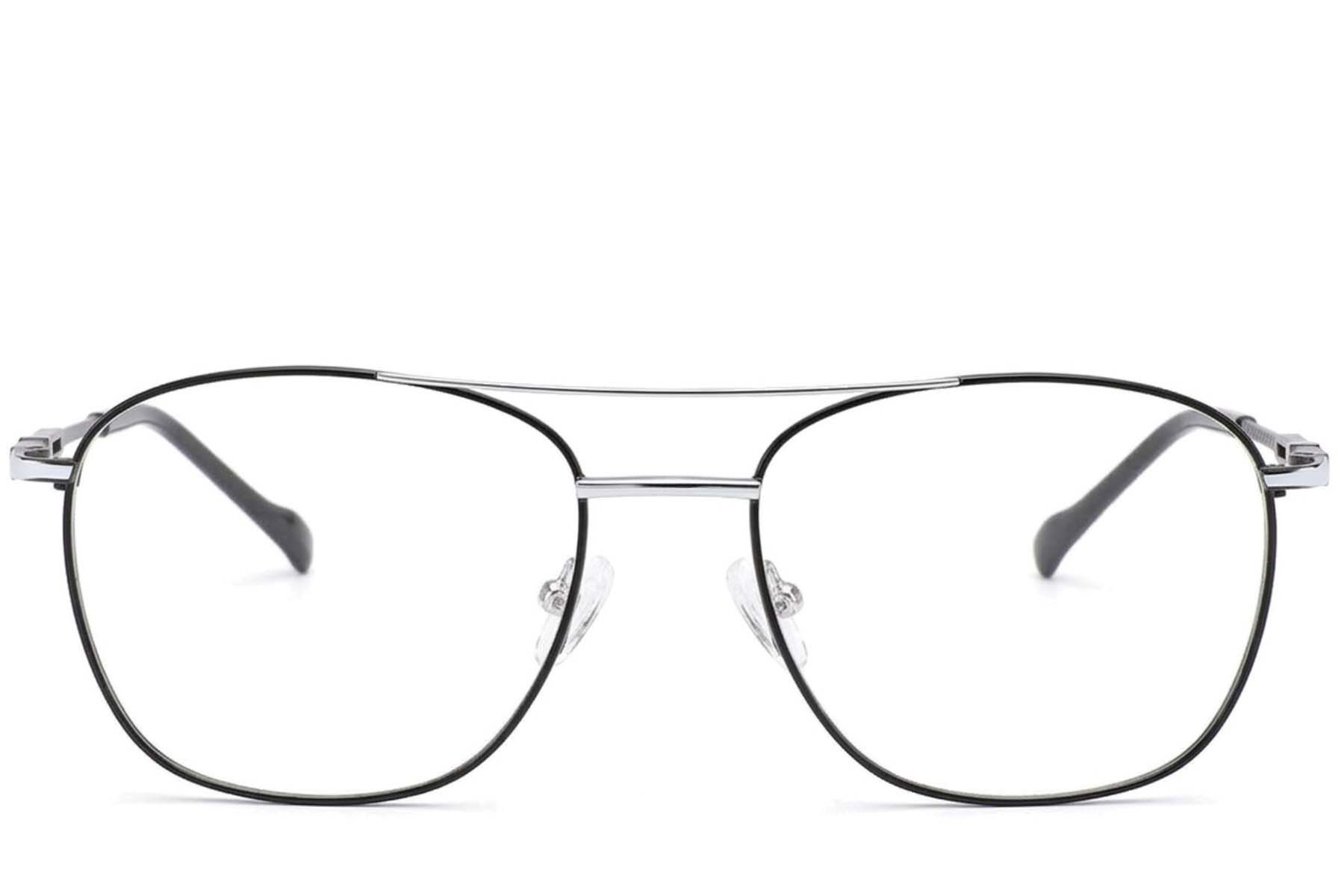 Gafas de aviador negras de metal #BS2012-3473