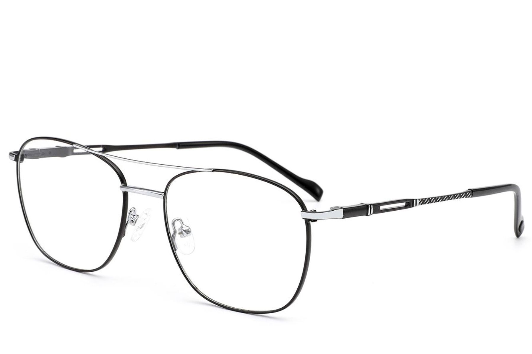 Aviator Black Metal Glasses #BS2012-3473