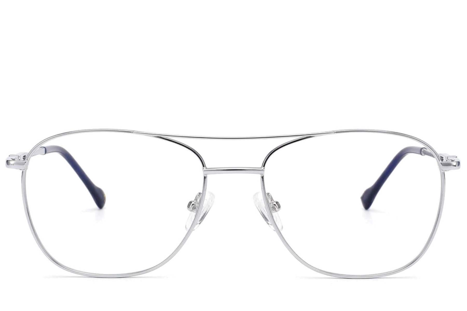 Gafas de sol Aviador plateadas metalizadas #BS2012-3474
