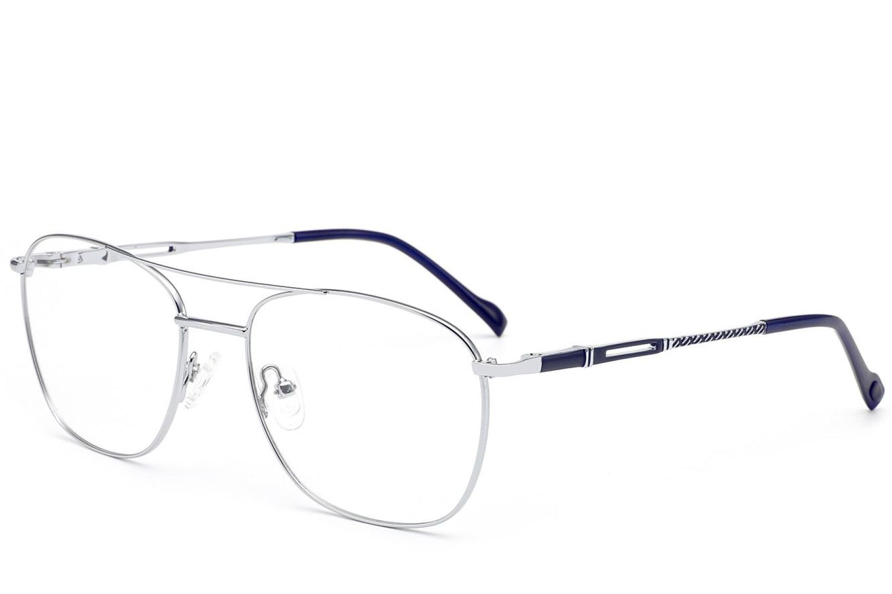 Aviator Silver Metal Glasses #BS2012-3474