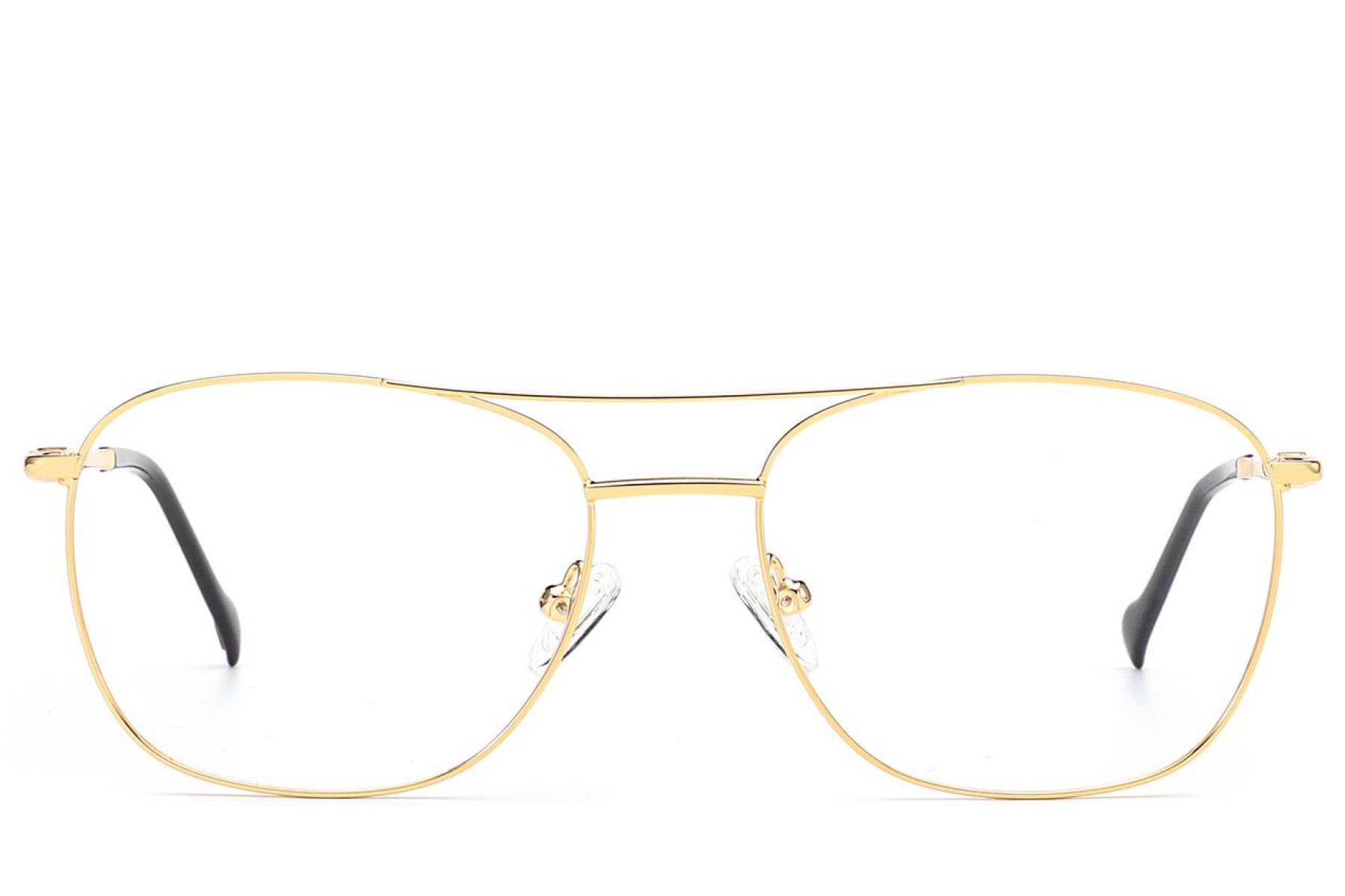 Aviator Golden Metal Glasses #BS2012-3475