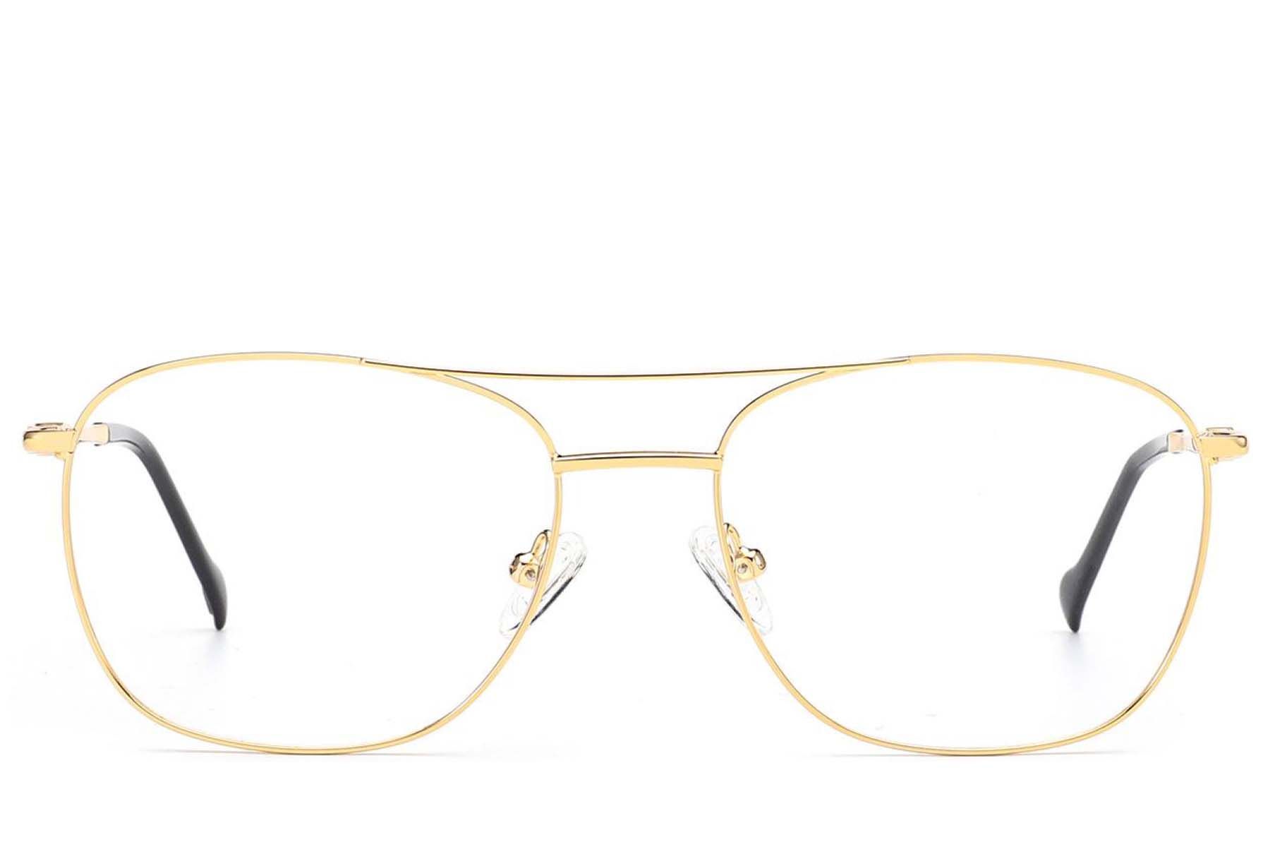 Gafas de aviador de metal dorado #BS2012-3475