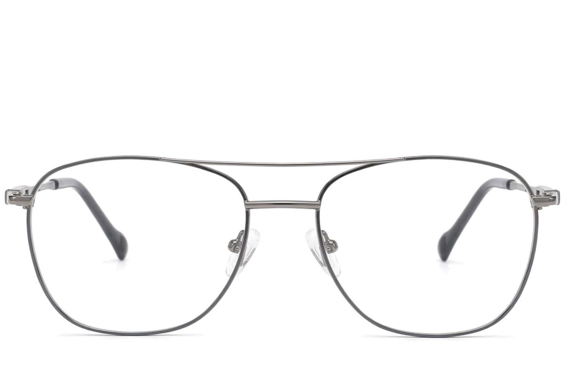 Gafas de aviador de metal gris #BS2012-3476