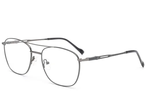 Lunettes aviateur en métal gris #BS2012-3476