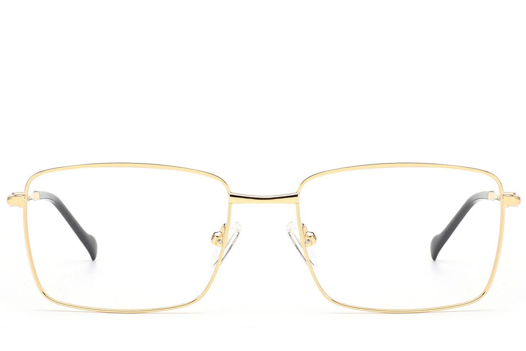 Rectangular Golden Metal Glasses #BS2012-3479