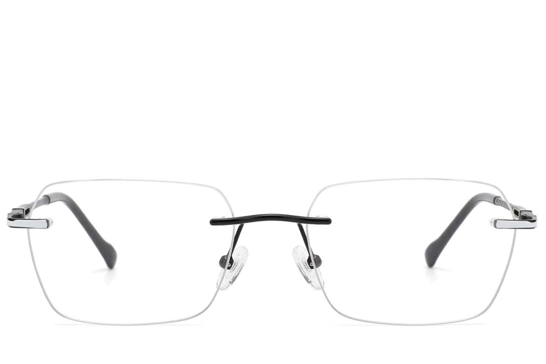 Gafas invisibles de metal negro #BS2012-3488