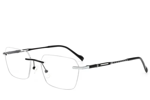 Lunettes invisibles en métal noir #BS2012-3488