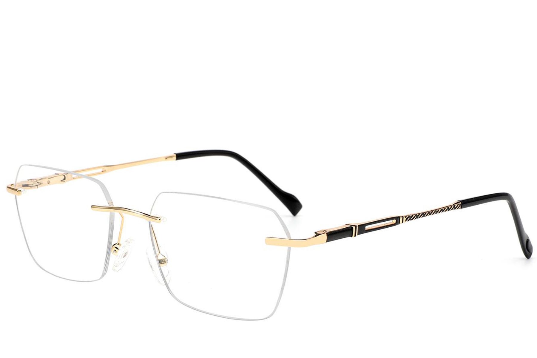 Invisible Golden Metal Glasses #BS2012-3489