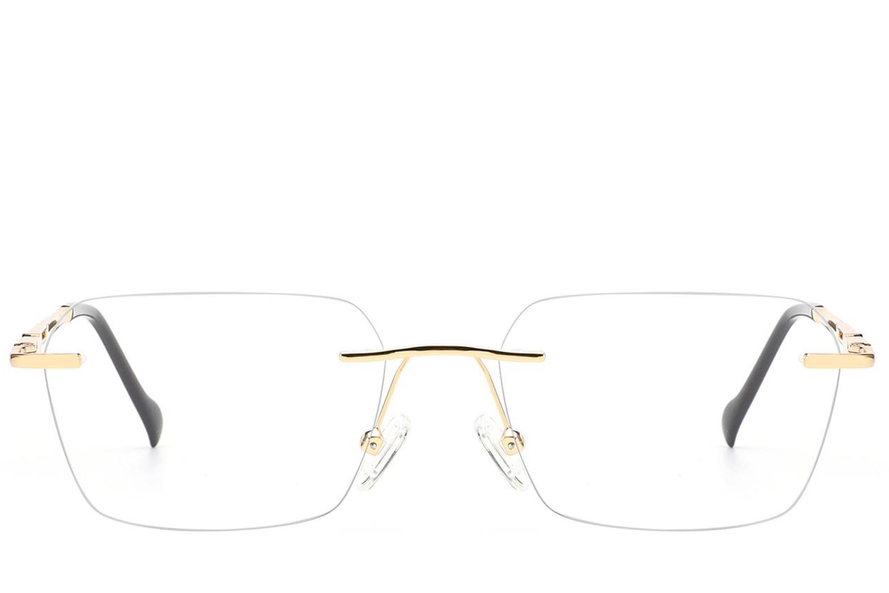 Invisible Golden Metal Glasses #BS2012-3489