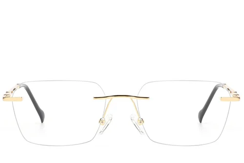 Lunettes invisibles en métal doré #BS2012-3489