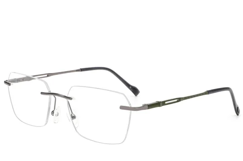 Lunettes invisibles en métal gris #BS2012-3491