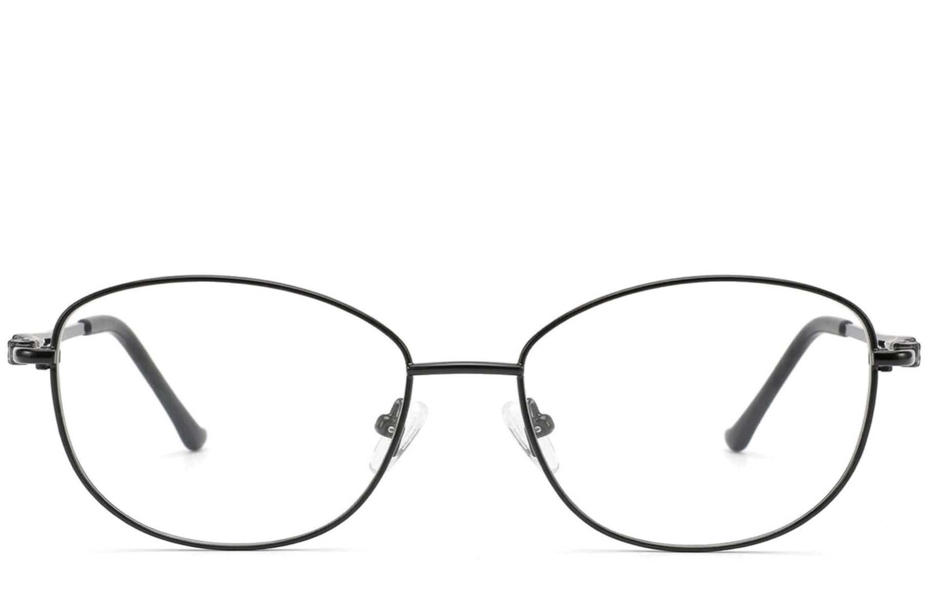 Gafas de metal negro con forma de mariposa #BS2012-3493