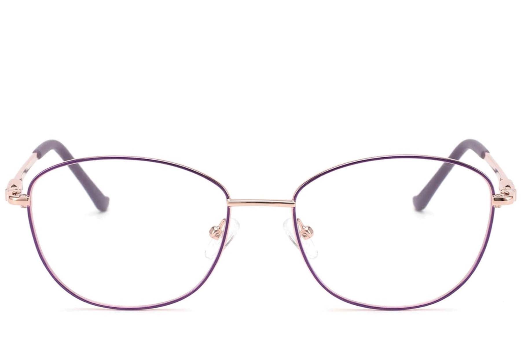 Gafas metálicas color púrpura con forma de mariposa #BS2012-3494
