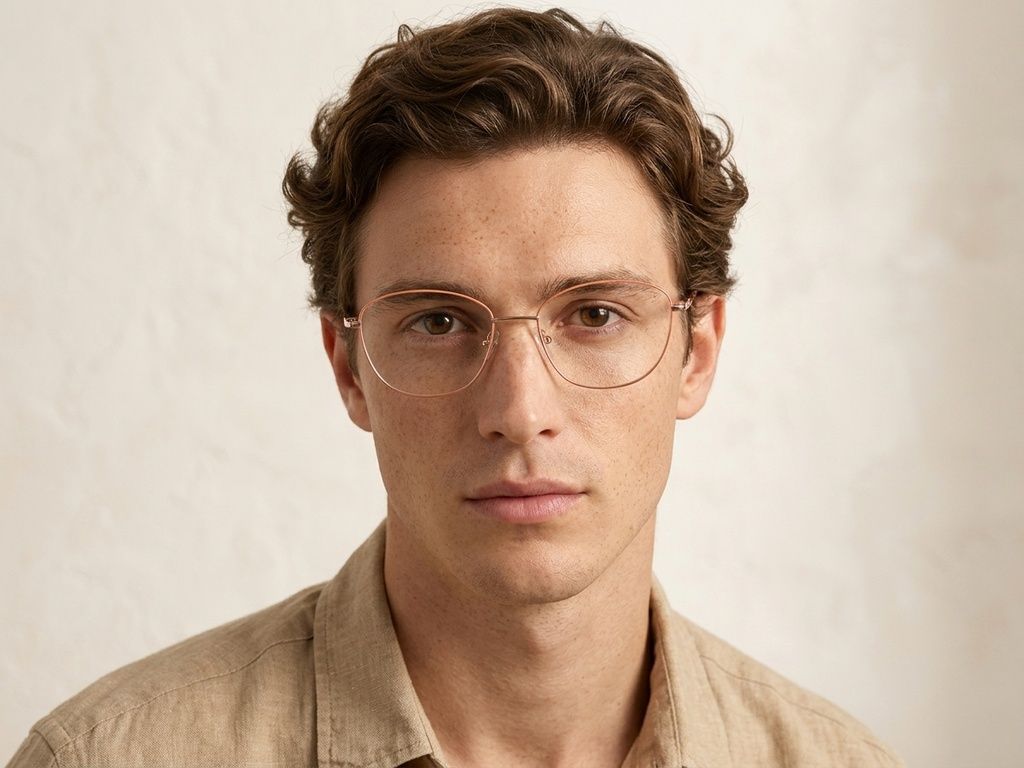 Lunettes papillon orange en métal #BS2012-3495