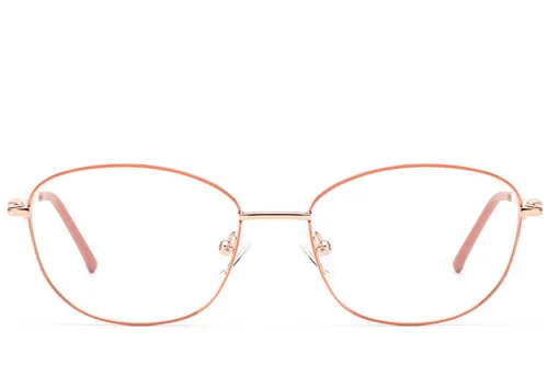 Lunettes papillon orange en métal #BS2012-3495