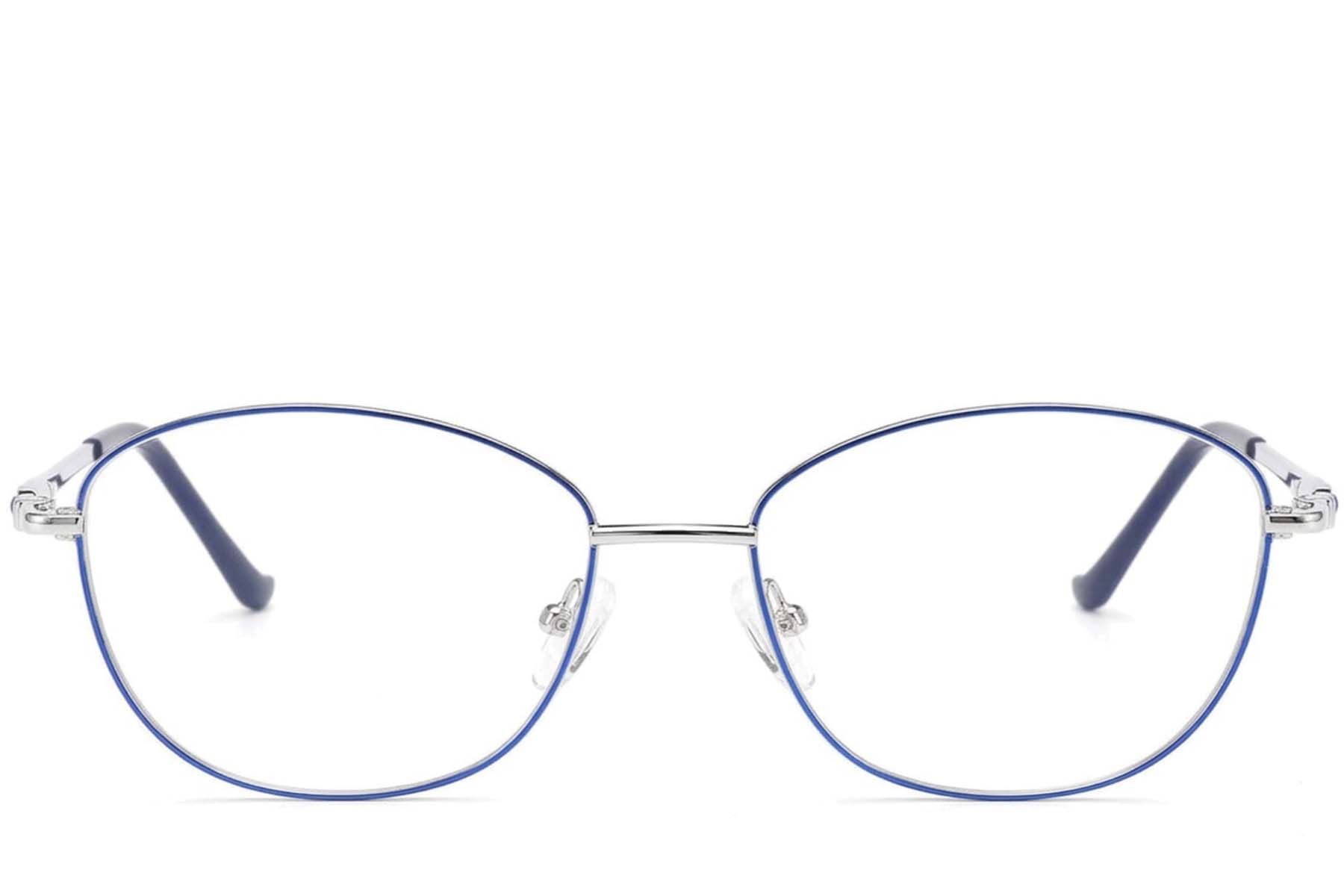 Gafas de metal azul mariposa #BS2012-3496