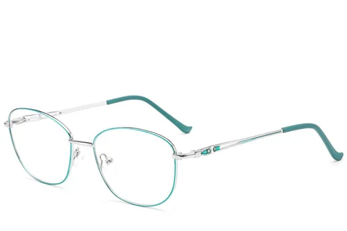 Lunettes papillon en métal vert #BS2012-3497