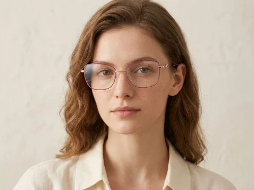 Lunettes papillon violettes en métal #BS2012-3499