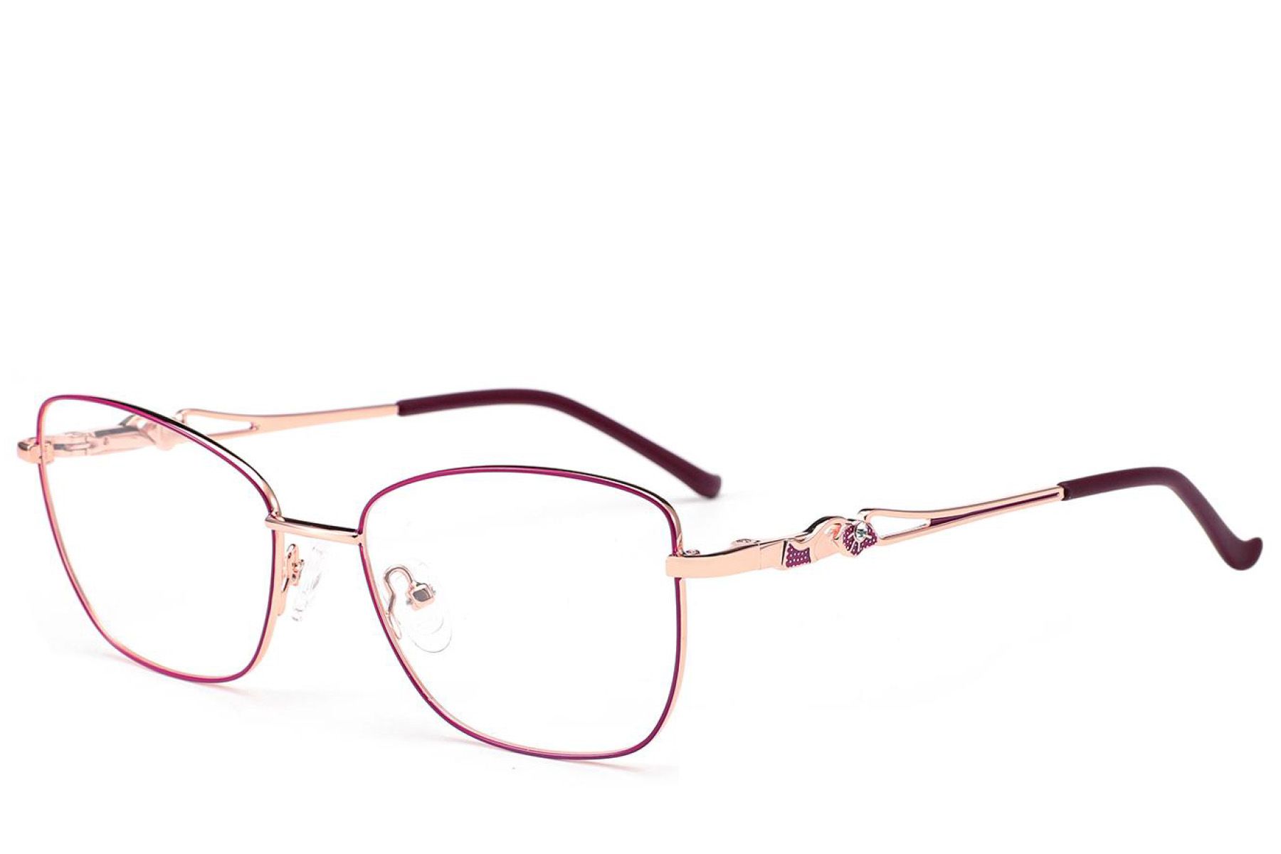 Butterfly Purple Metal Glasses #BS2012-3499