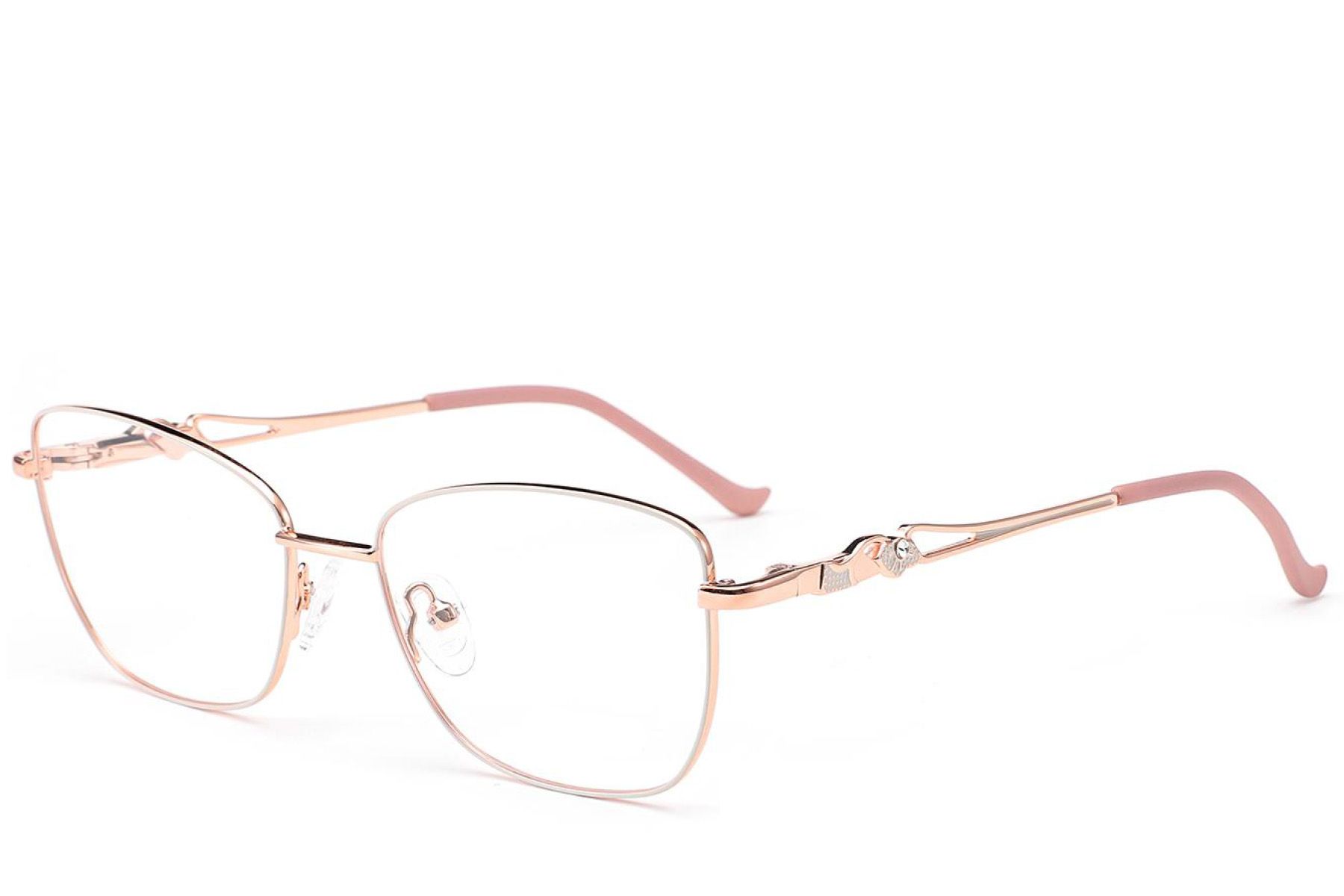 Butterfly White Metal Glasses #BS2012-3500