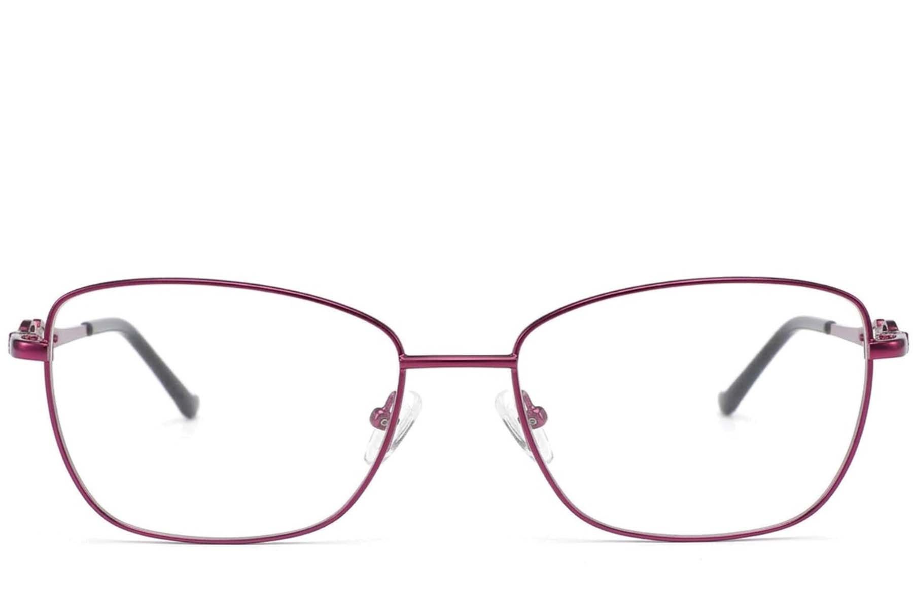 Gafas metálicas color púrpura con forma de mariposa #BS2012-3501