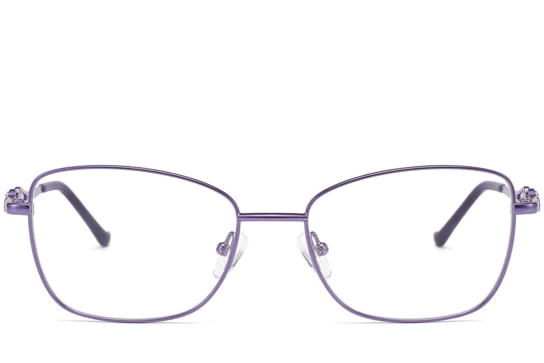 Gafas metálicas color púrpura con forma de mariposa #BS2012-3502