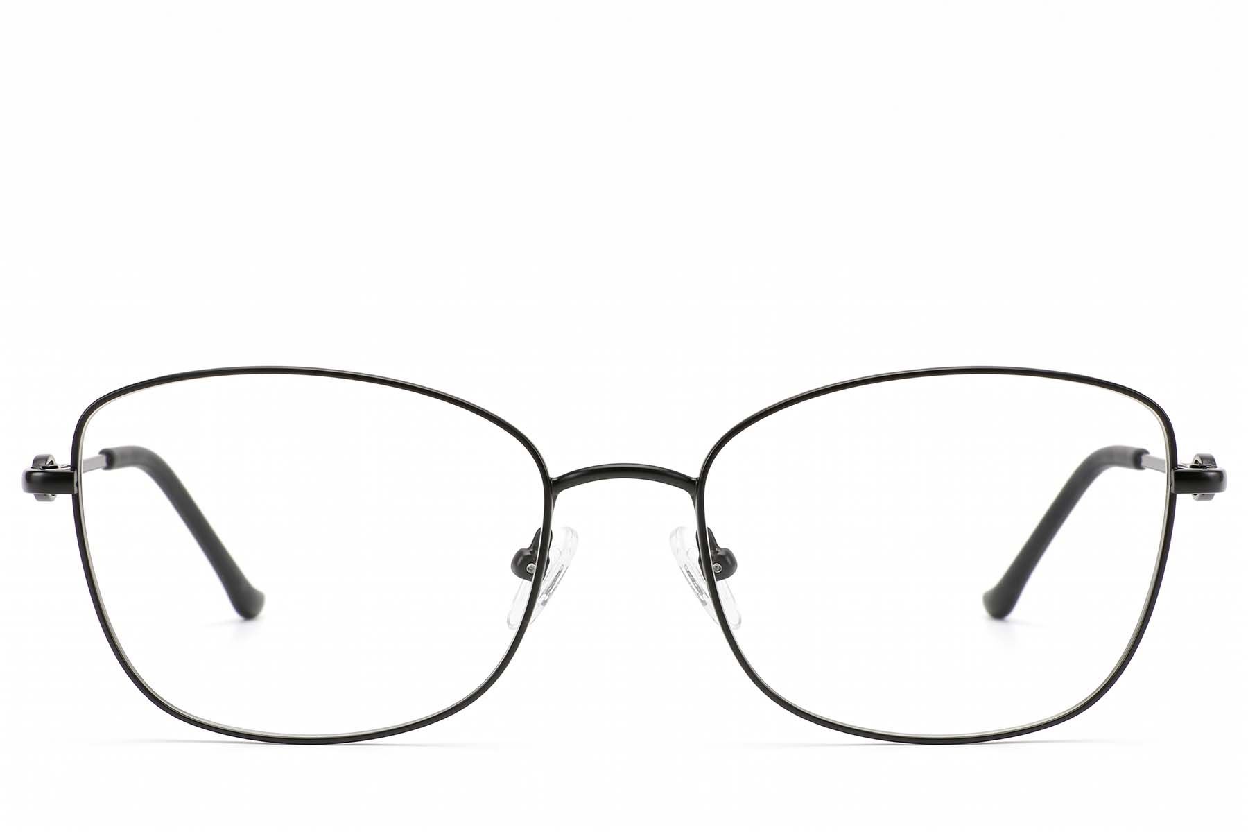 Gafas de metal negro con forma de mariposa #BS2012-3503