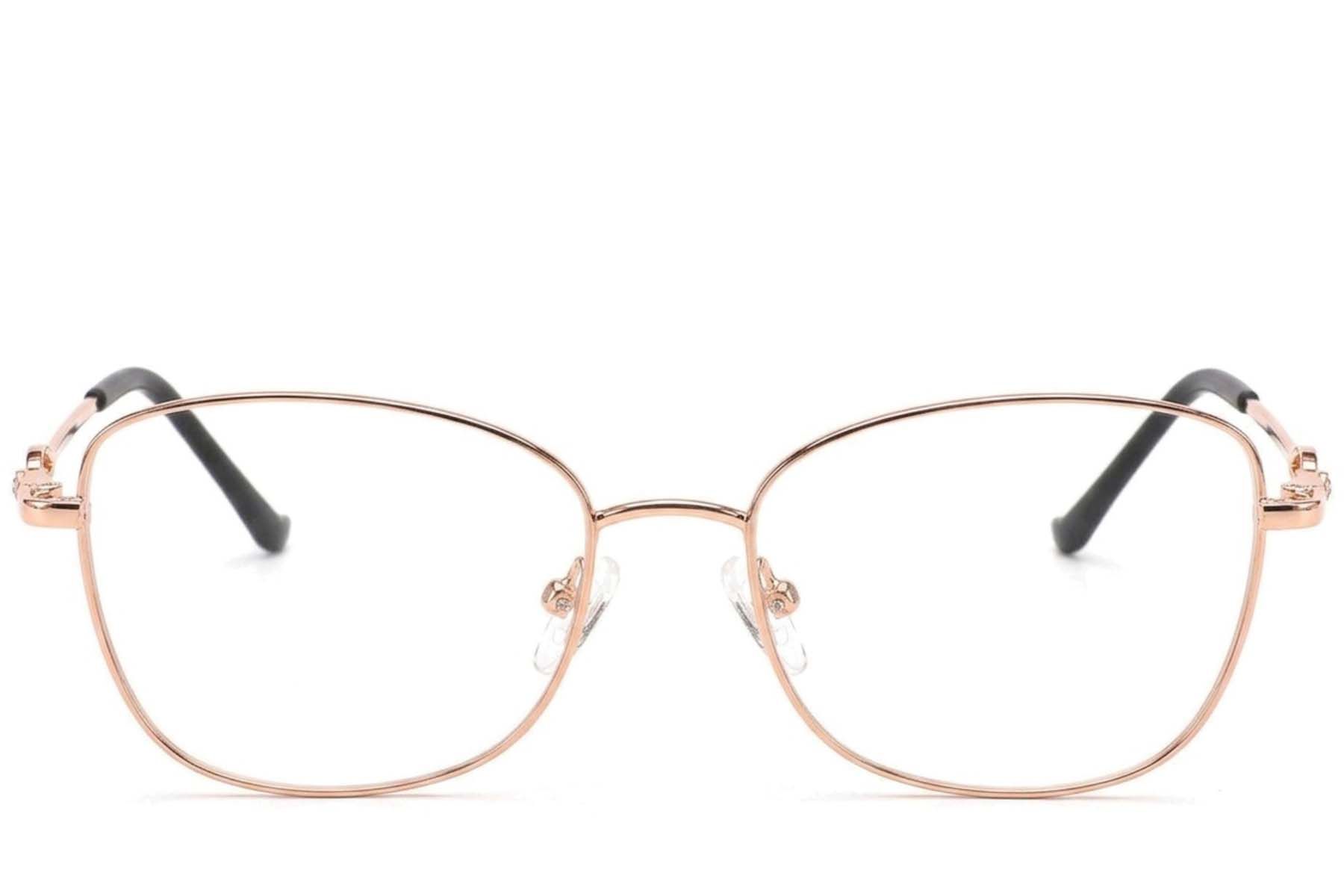 Gafas metálicas rosas con mariposa #BS2012-3504