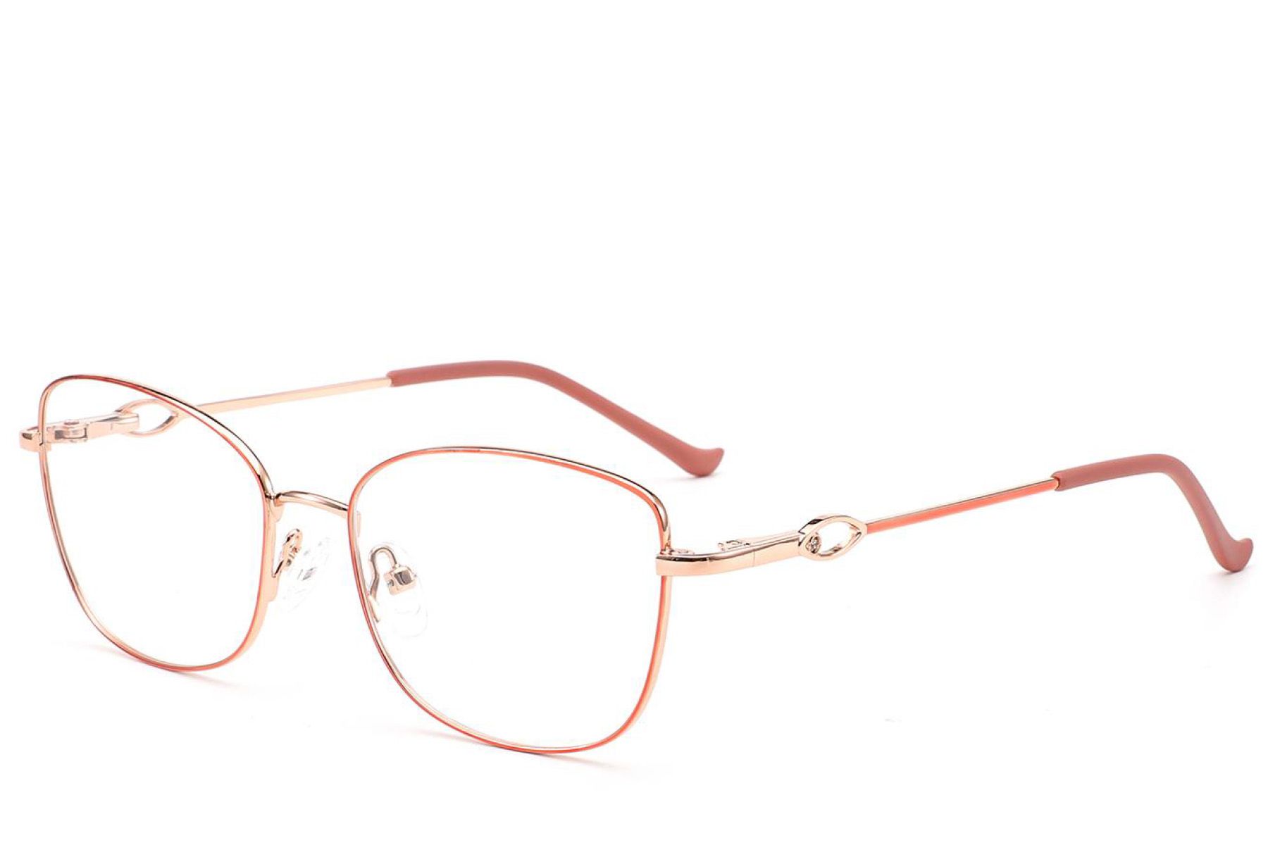 Butterfly Orange Metal Glasses #BS2012-3505