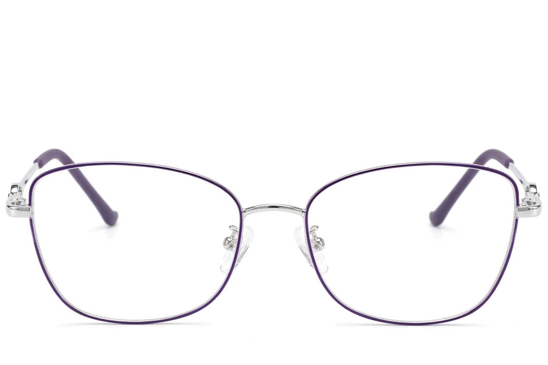 Gafas metálicas color púrpura con forma de mariposa #BS2012-3506