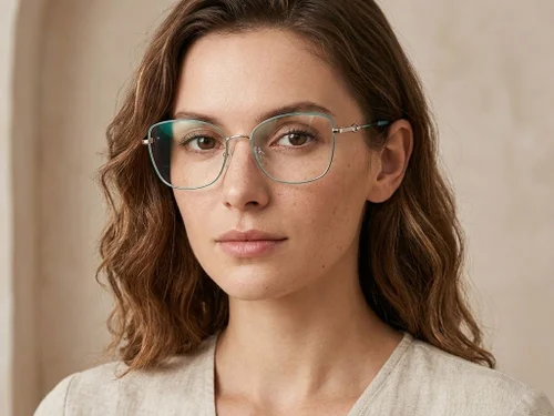 Lunettes papillon en métal vert #BS2012-3507