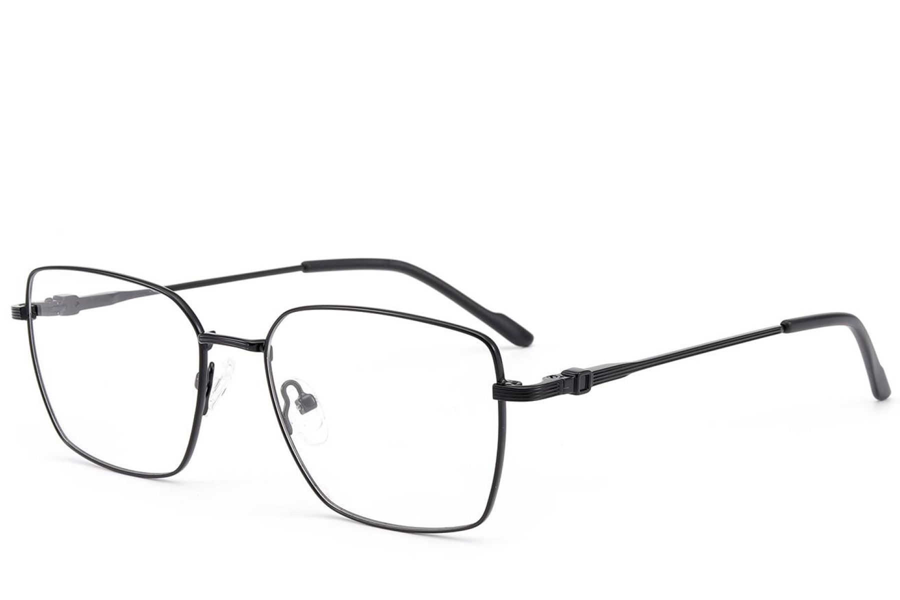 Rectangular Black Metal Glasses #BS2012-3508