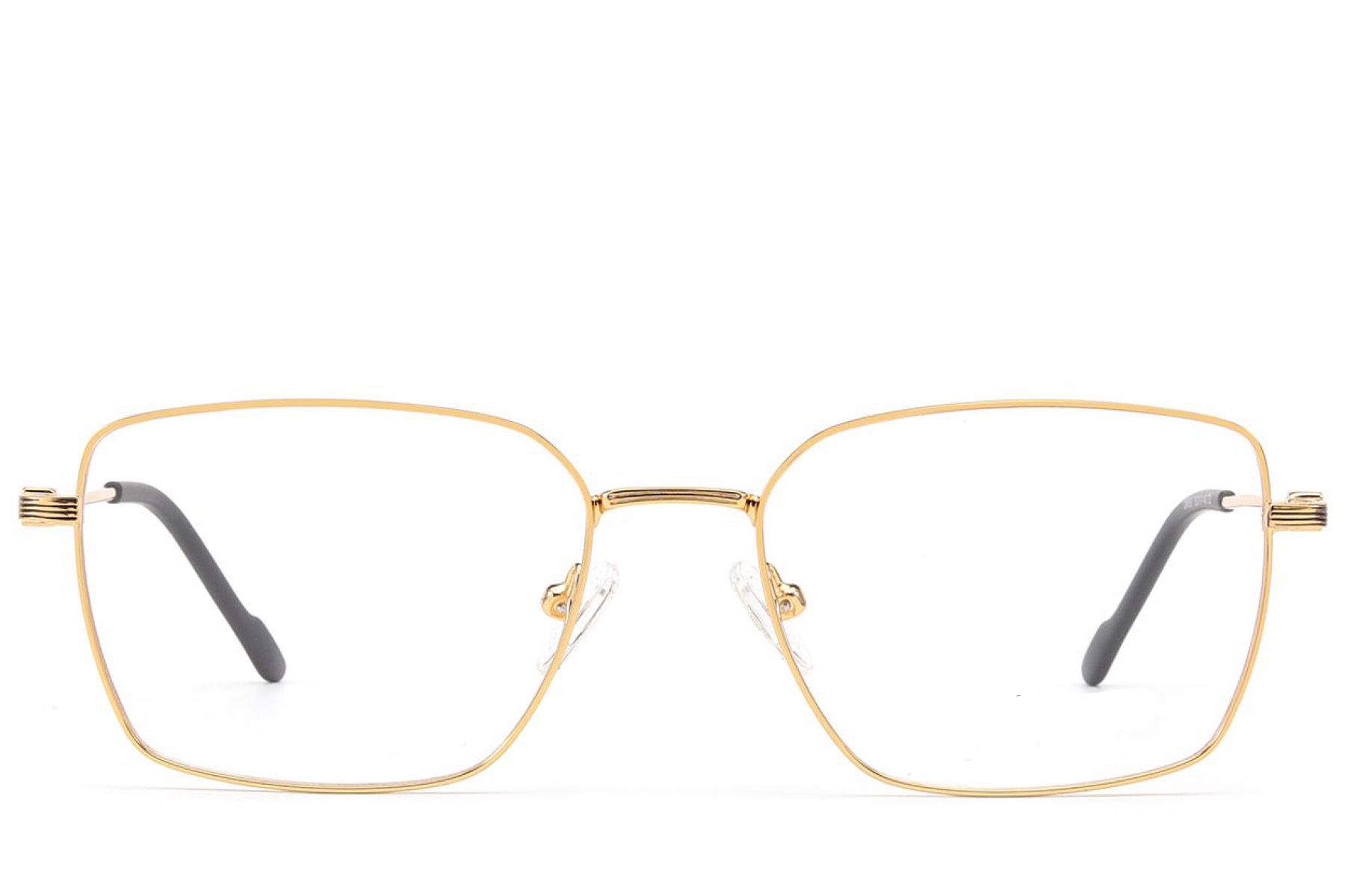 Rectangular Golden Metal Glasses #BS2012-3509