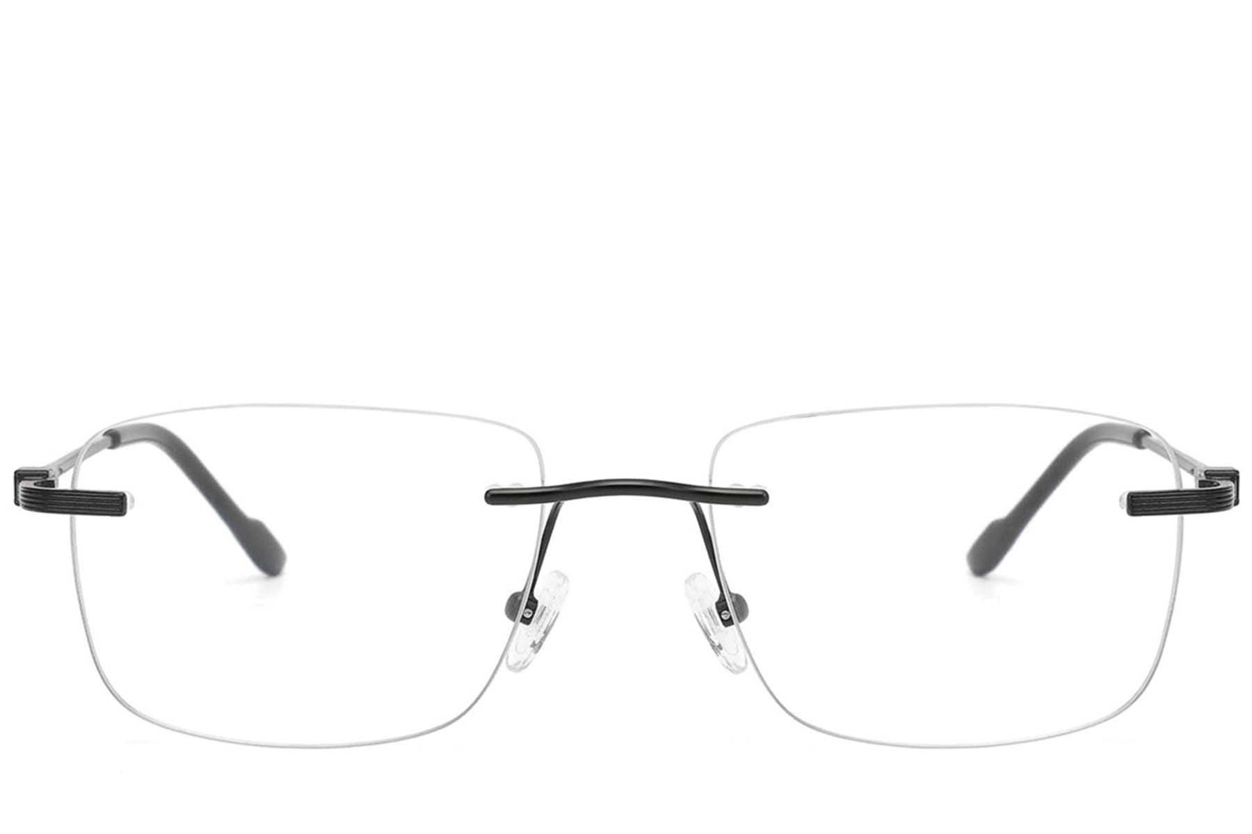 Gafas invisibles de metal negro #BS2012-3523