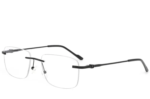 Lunettes invisibles en métal noir #BS2012-3523