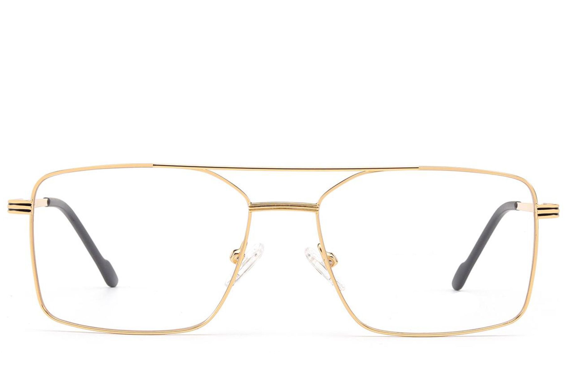 Aviator-Brille aus goldenem Metall #BS2012-3529