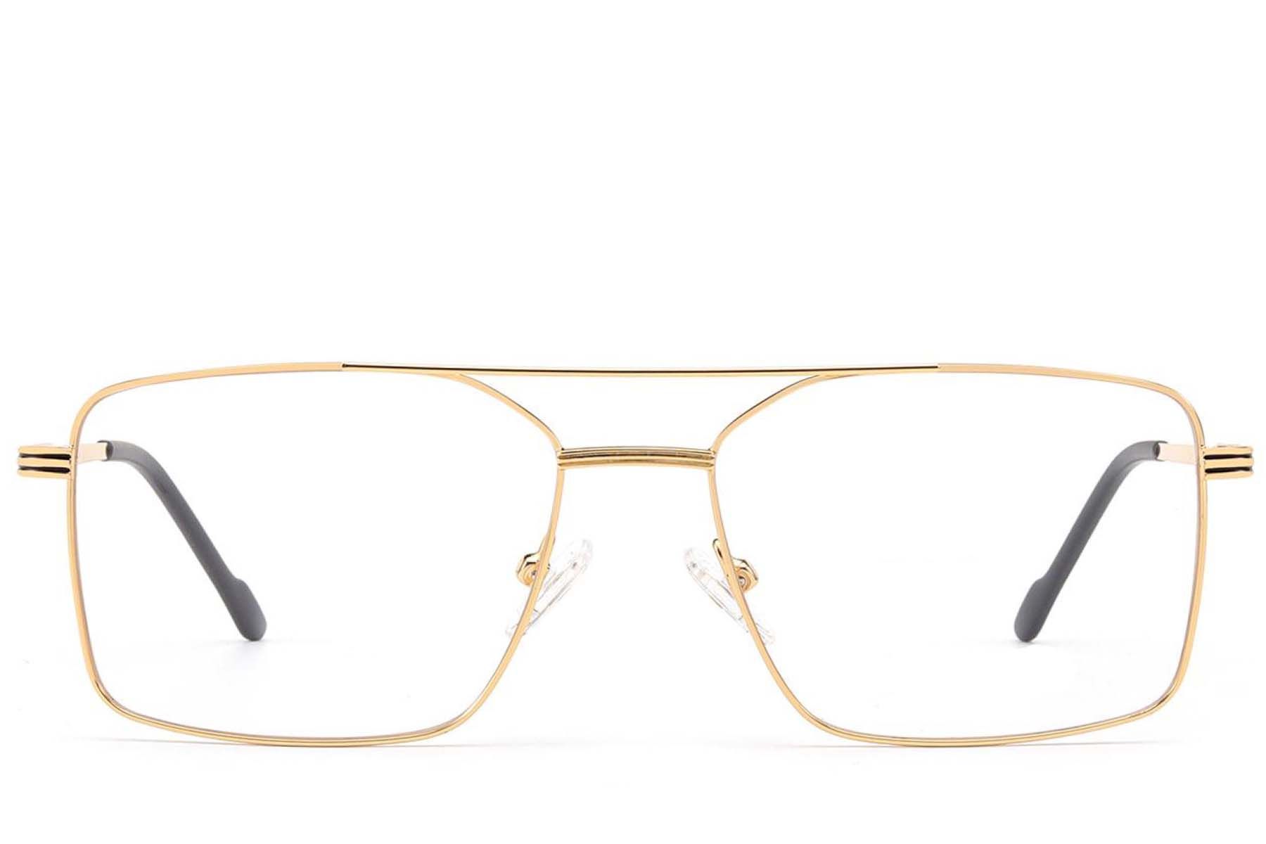 Gafas de aviador de metal dorado #BS2012-3529